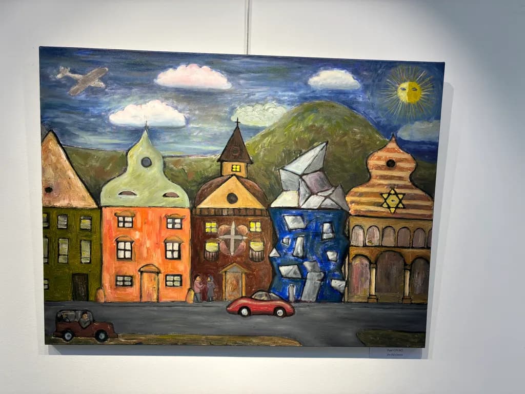 Whimsical Urban Landscape: A Colorful Journey Through Architectural Dreams