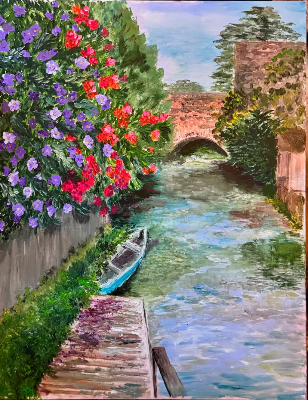 Whispers of the Waterway: A Serene Journey Through Blossoms and Reflections