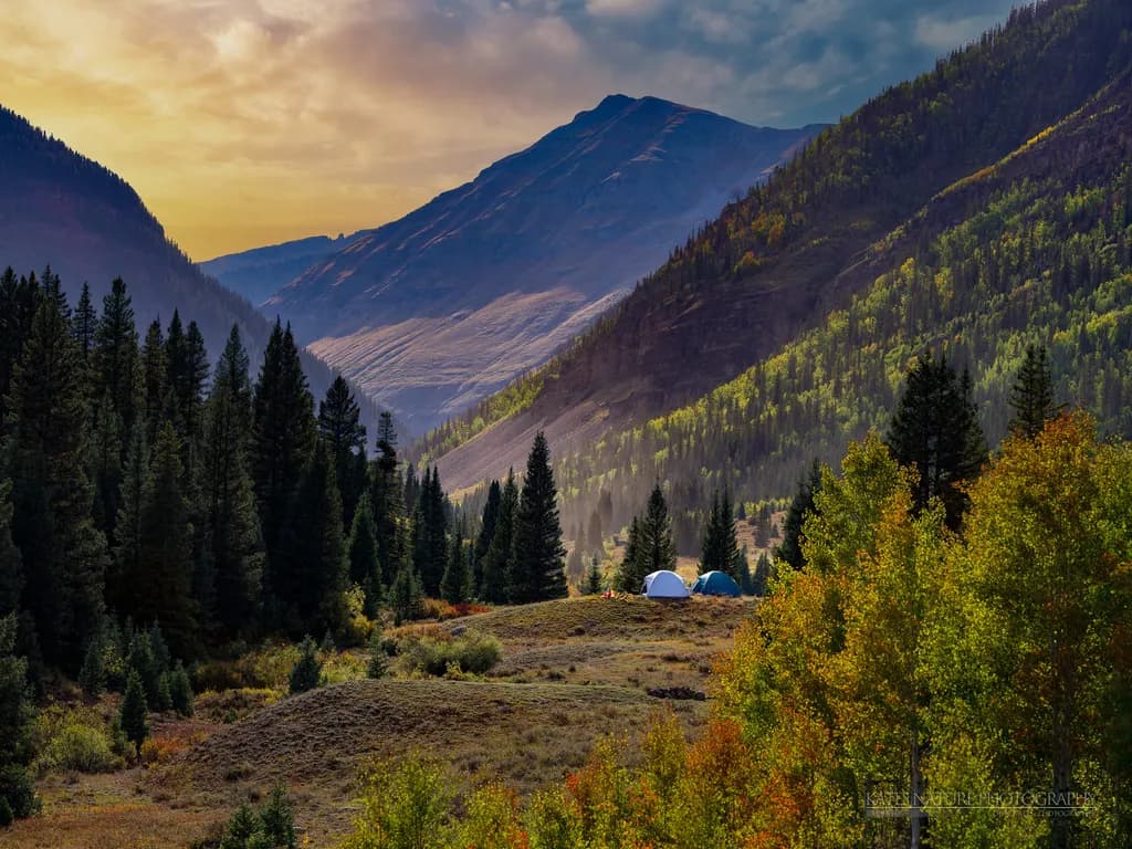 Whispers of Autumn: A Serene Mountain Retreat at Dusk