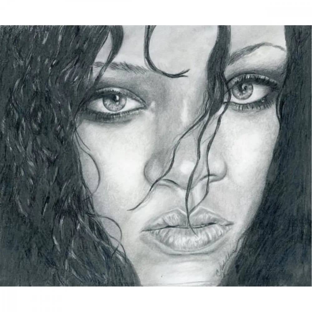 Whispers of Emotion: A Captivating Portrait in Graphite