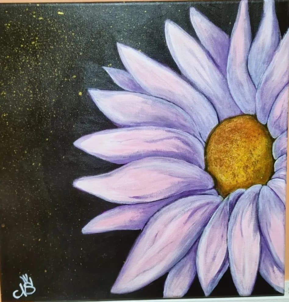 Whispers of Lavender: An Abstract Floral Journey