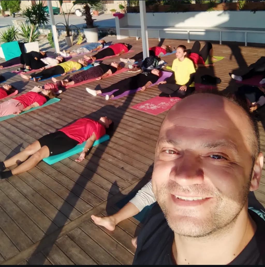 Group Yoga Session