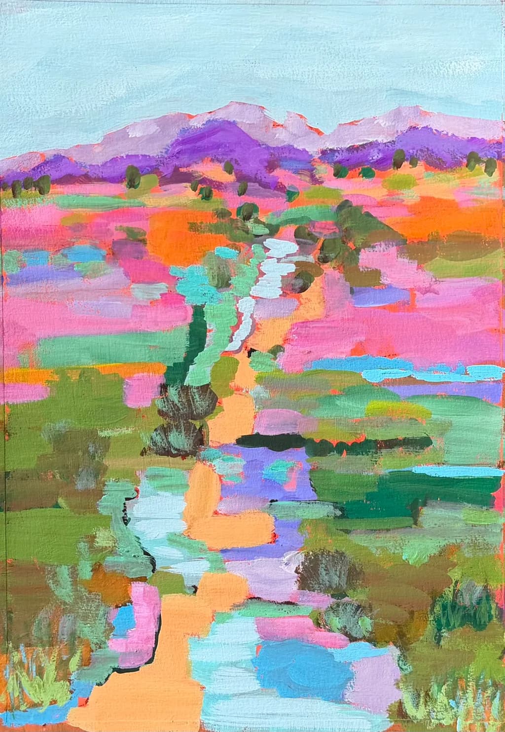 Abstract Landscape Burst