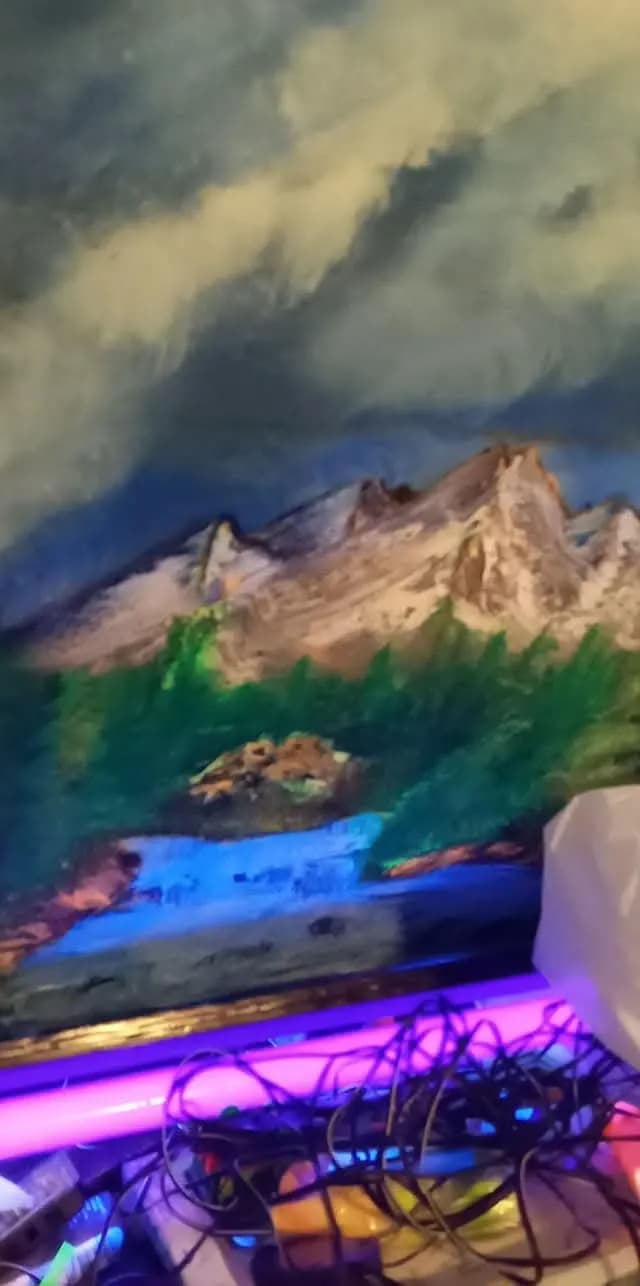 Whispers of the Wilderness: A Majestic Mountain Landscape in Vibrant Hues
