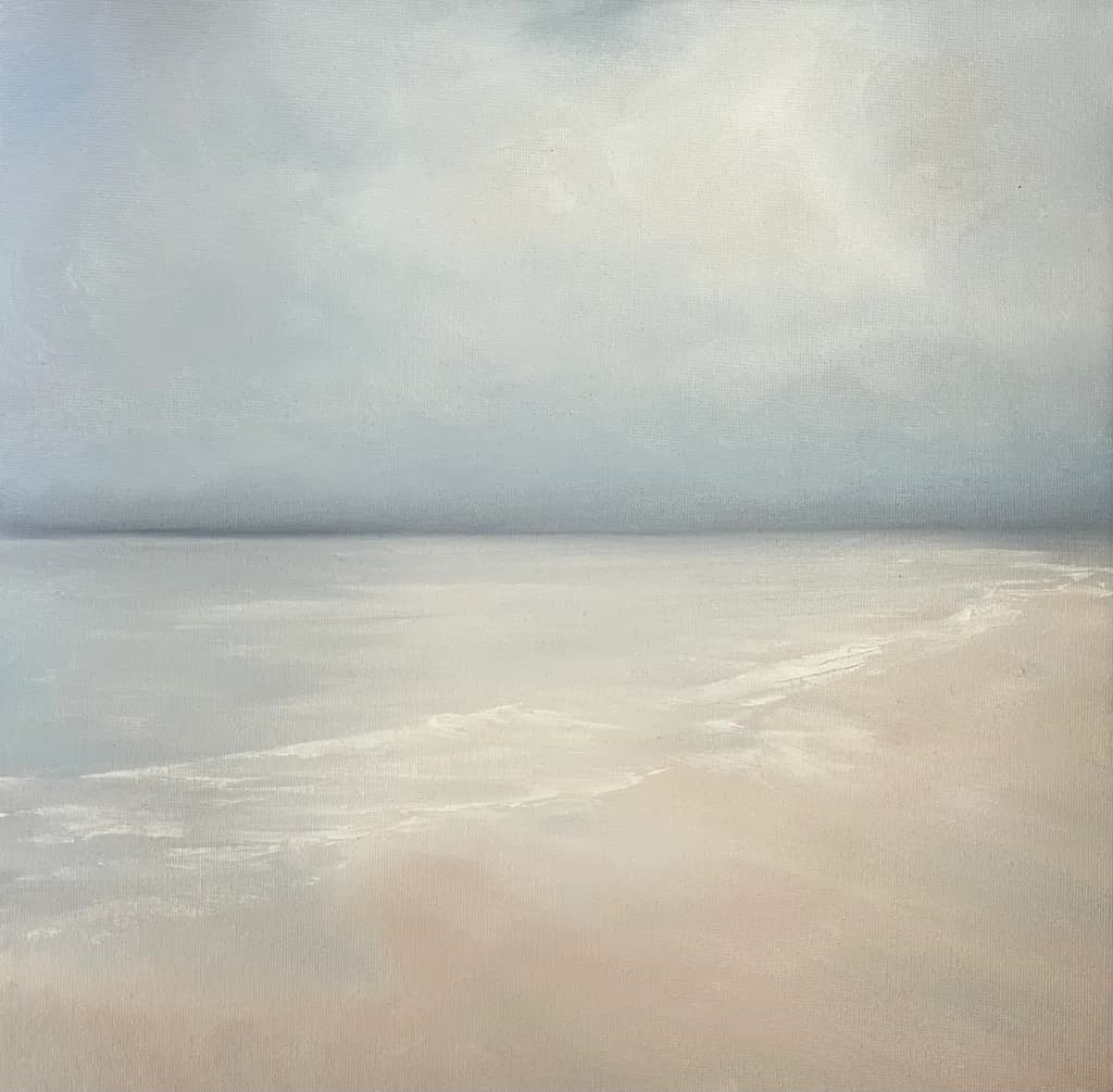 Whispers of the Horizon: A Serene Ocean Escape in Pastel Tones