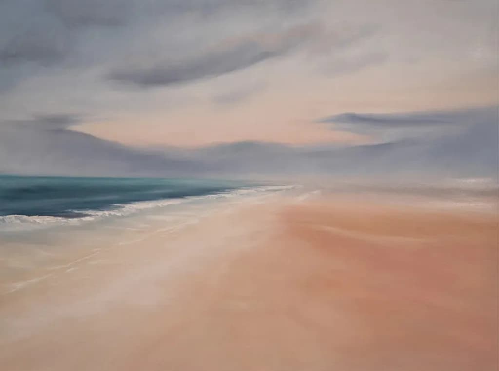 Whispers of the Shore: A Serene Coastal Landscape at Dusk