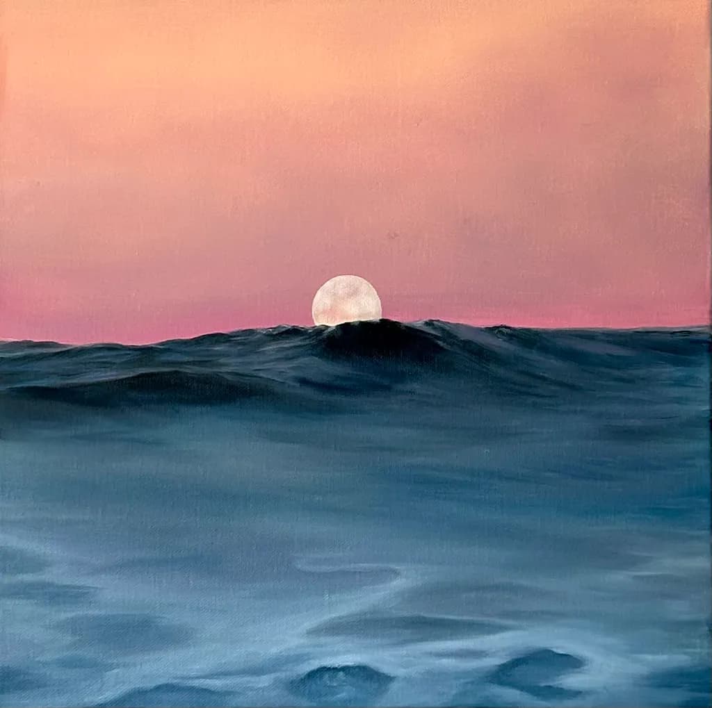 Serenity at Dusk: A Tranquil Ocean Sunset