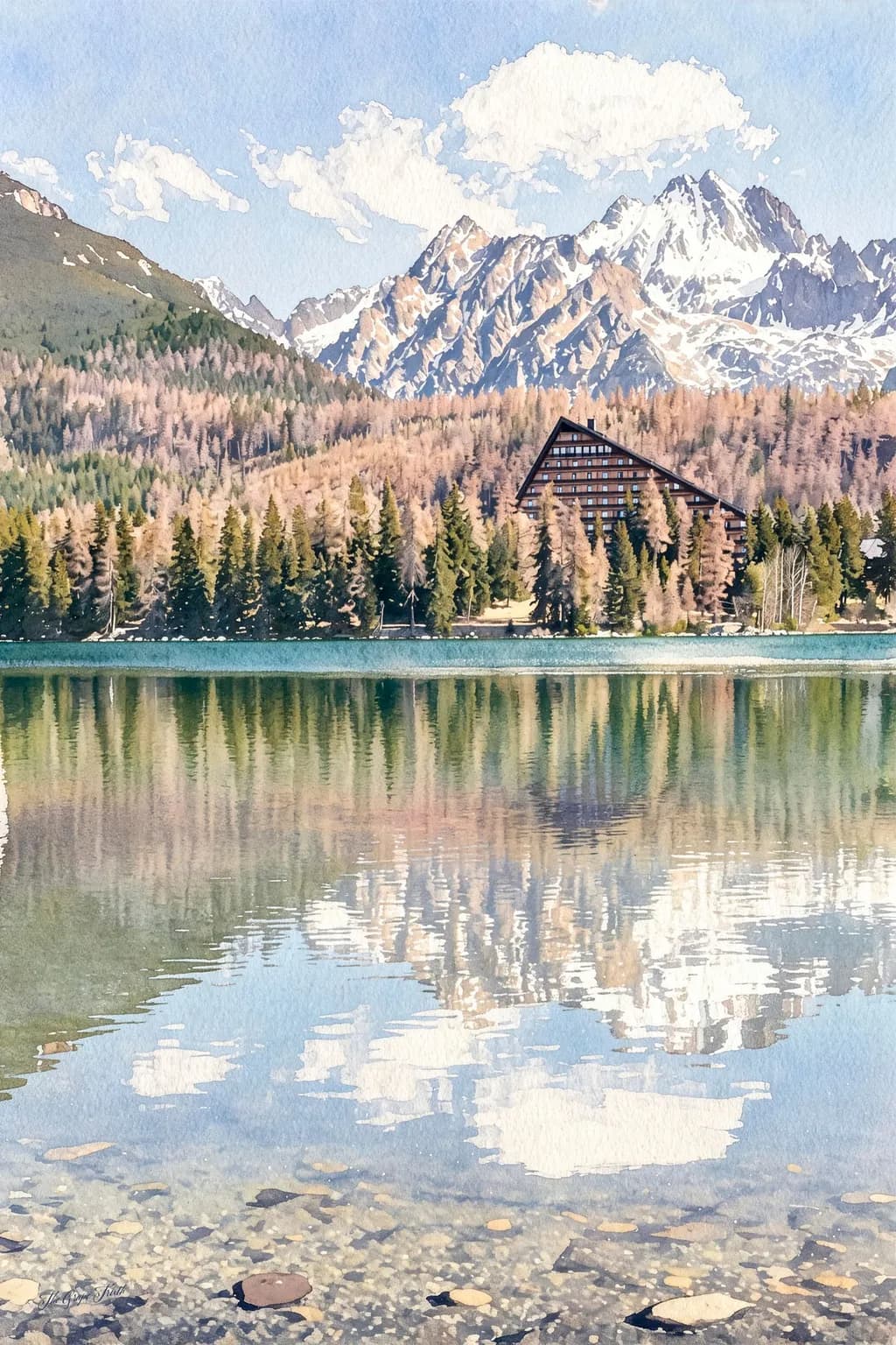 Strbsko Pleso Reflection