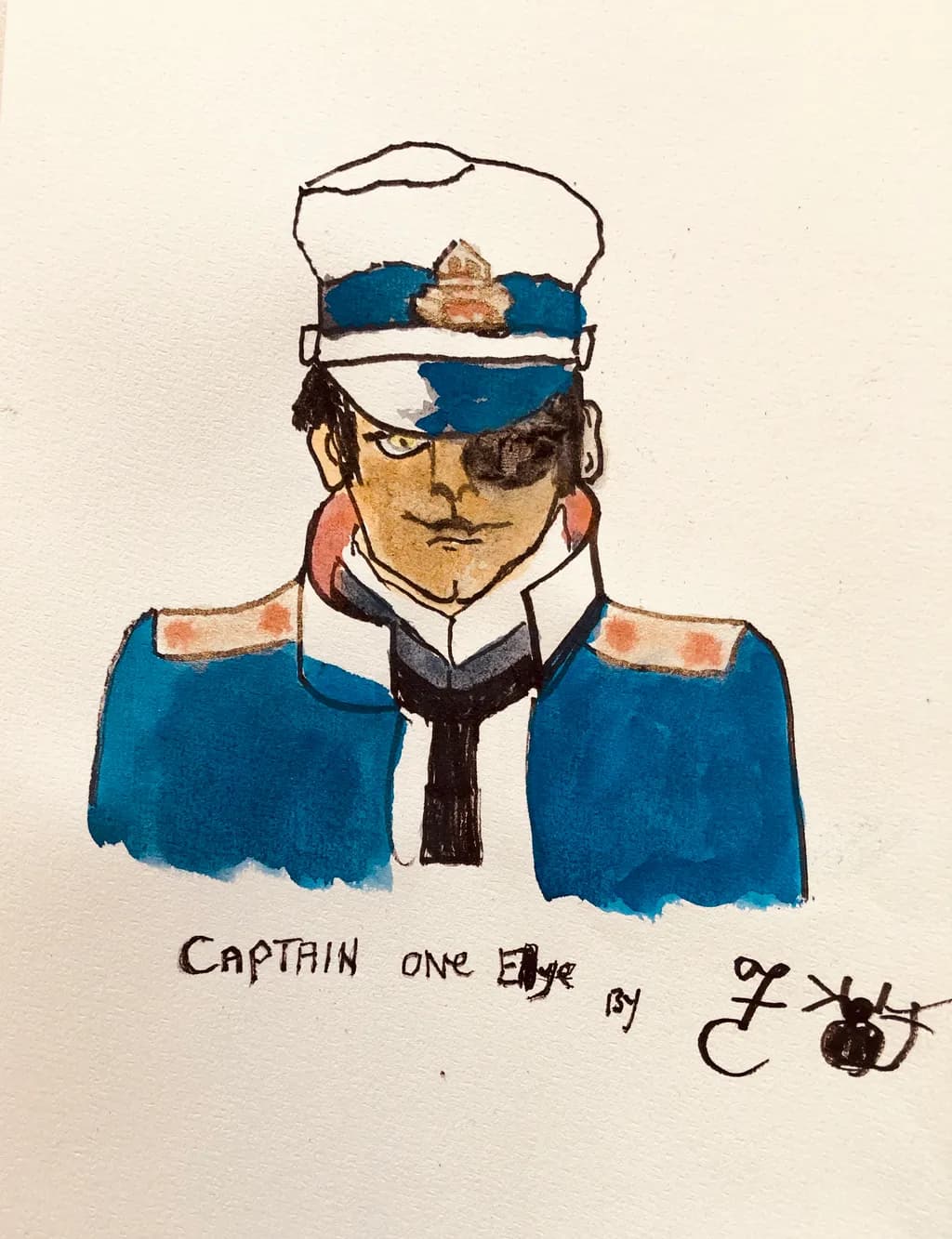 Captain One Eye: A Bold Portrait of Authority and Mystery