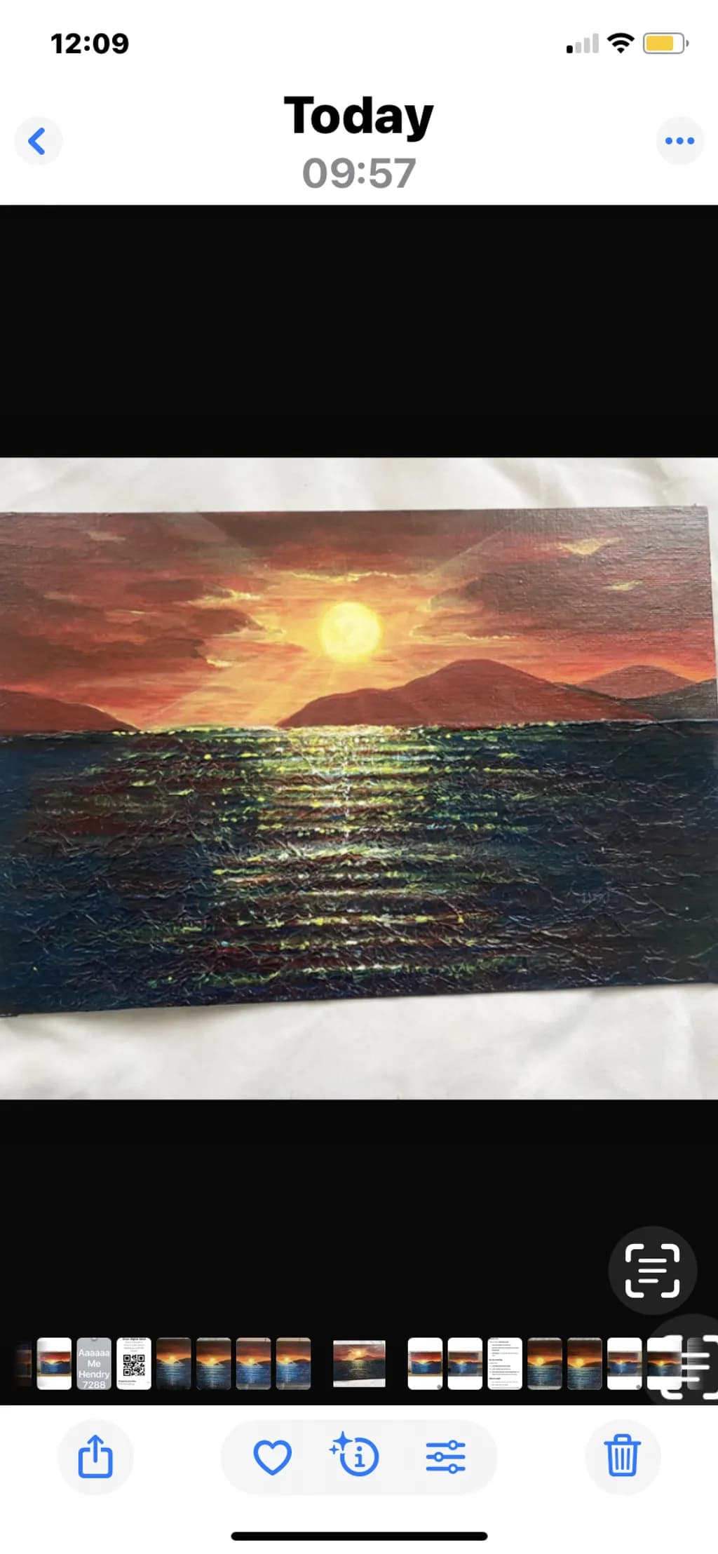 Mountain Sunset Over Sea