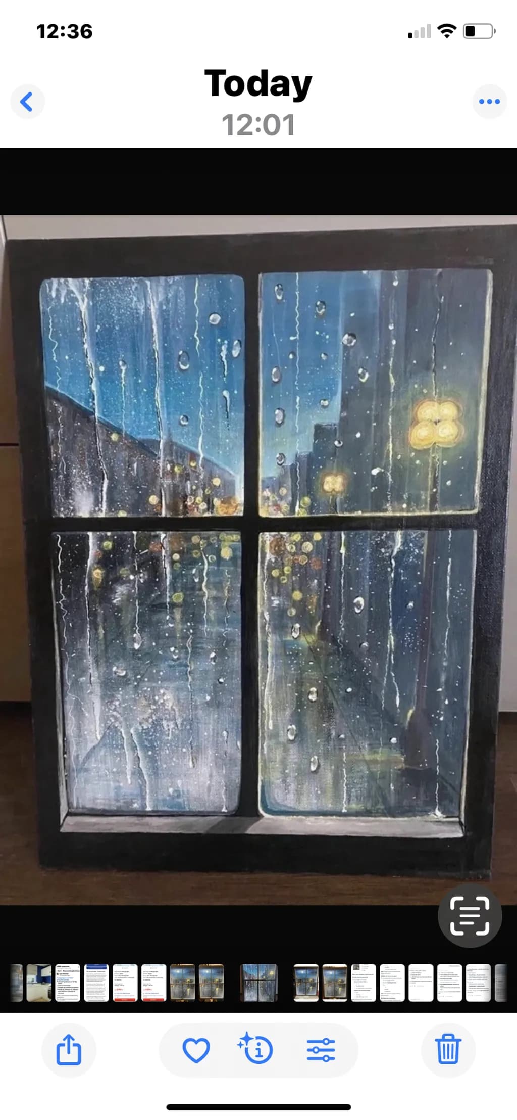 Rainy Window View