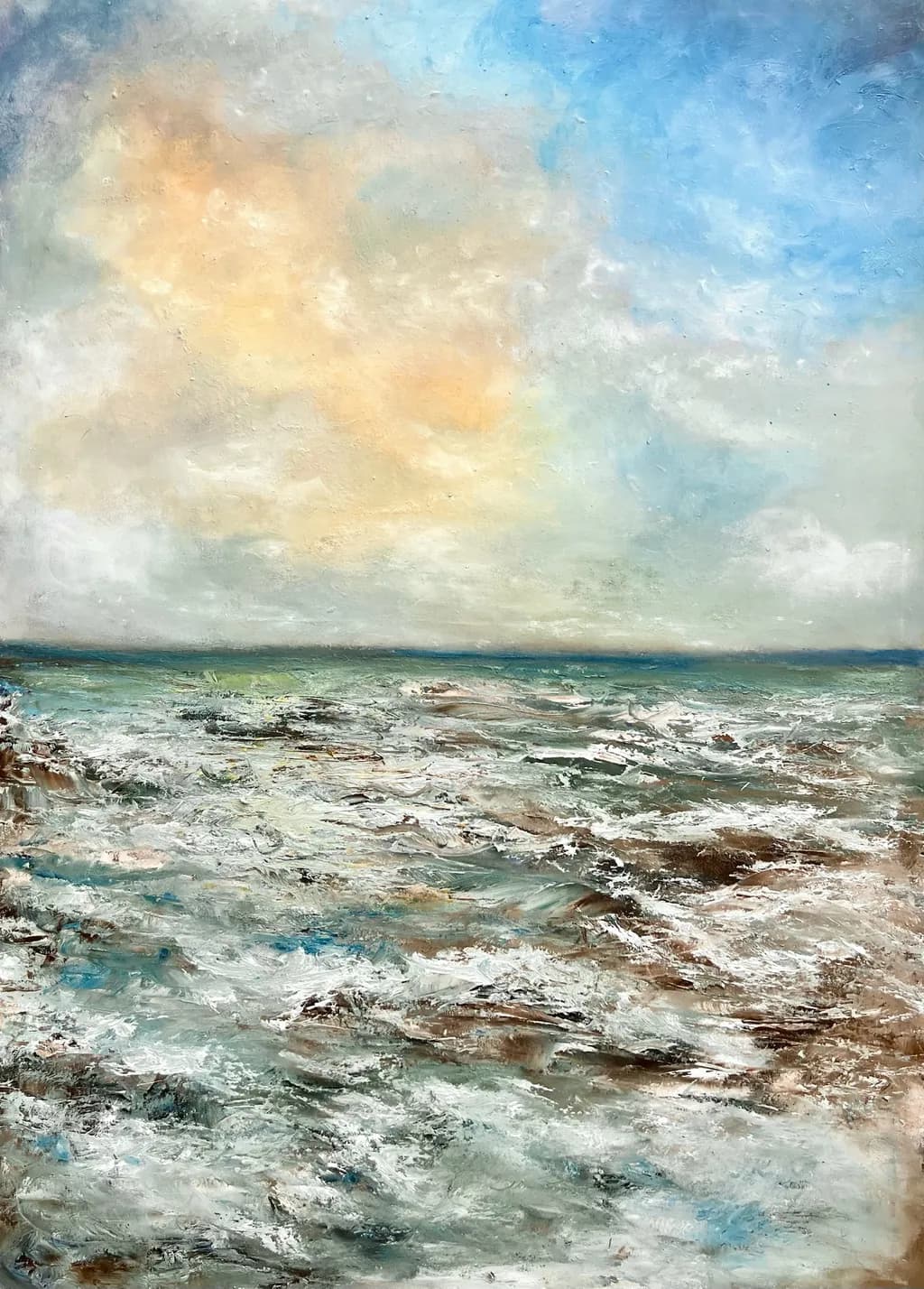 Whispers of the Ocean: A Serene Seascape at Dusk