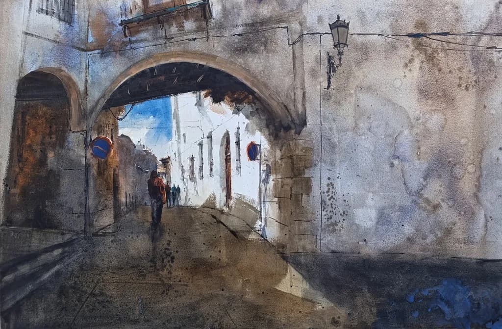 Whispers of the Archway: A Serene Stroll Through Time's Embrace