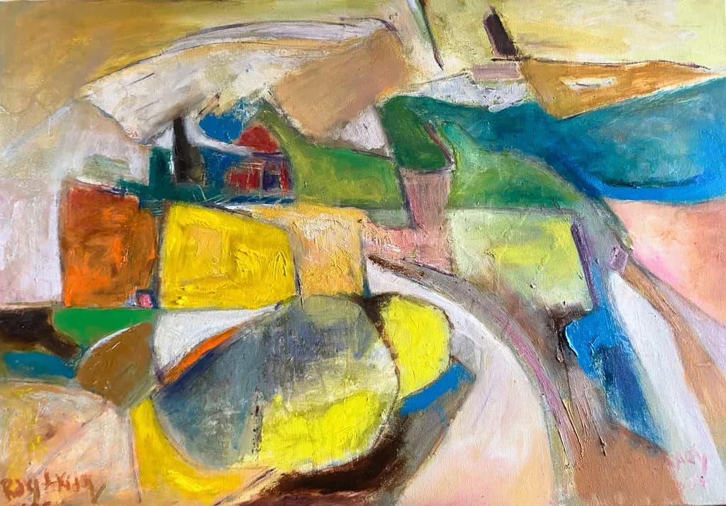 Vibrant Harmony: An Abstract Journey Through Color and Form