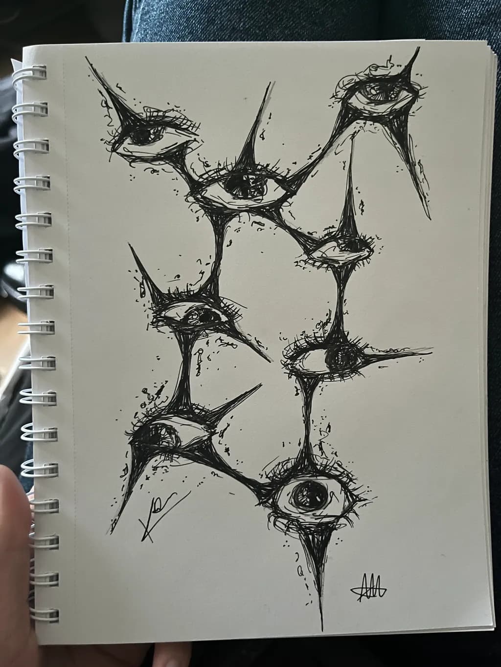 Eyes of Perception: A Chaotic Dance of Vision and Form