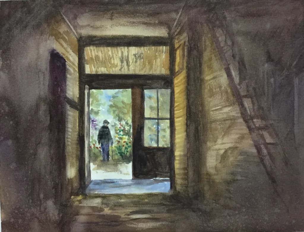Garden Doorway Silhouette