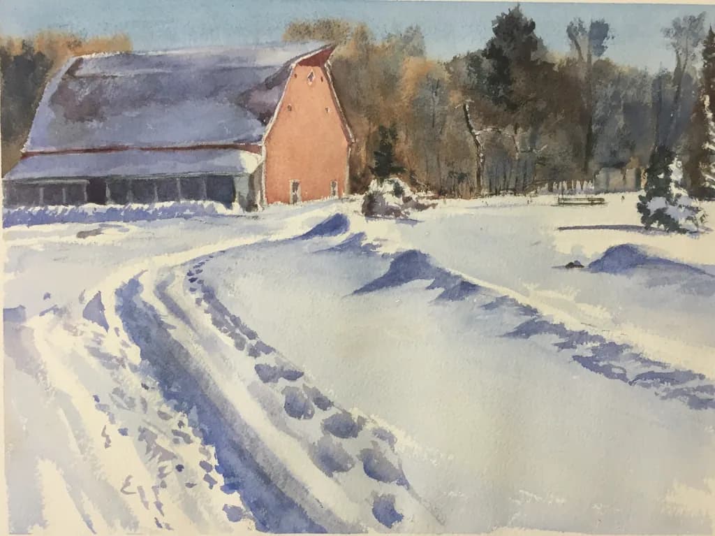 Fresh Snow Barn