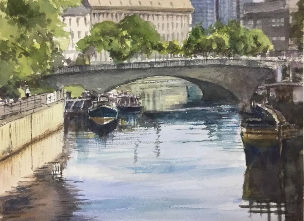 Quiet Canal Bridge