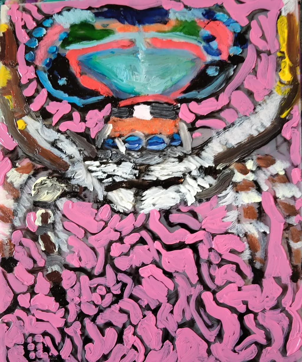 Vibrant Whimsy: An Abstract Exploration of Color and Texture
