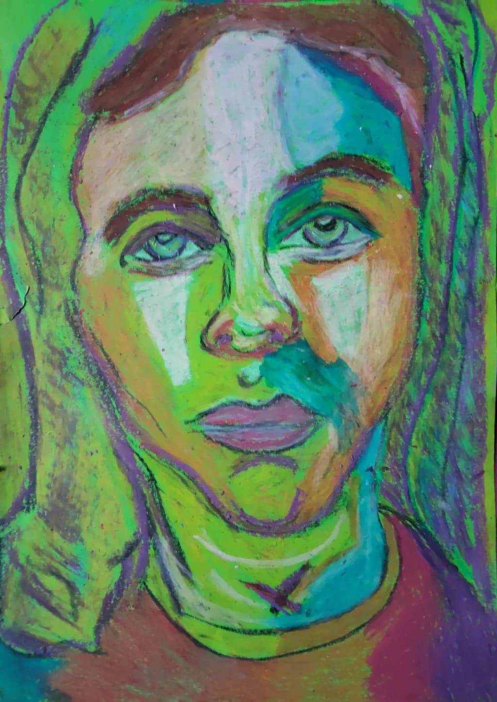 Vibrant Reflections: A Colorful Portrait of Identity and Emotion