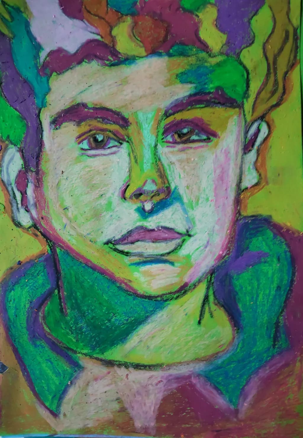 Vibrant Expressions: A Colorful Portrait of Identity and Emotion