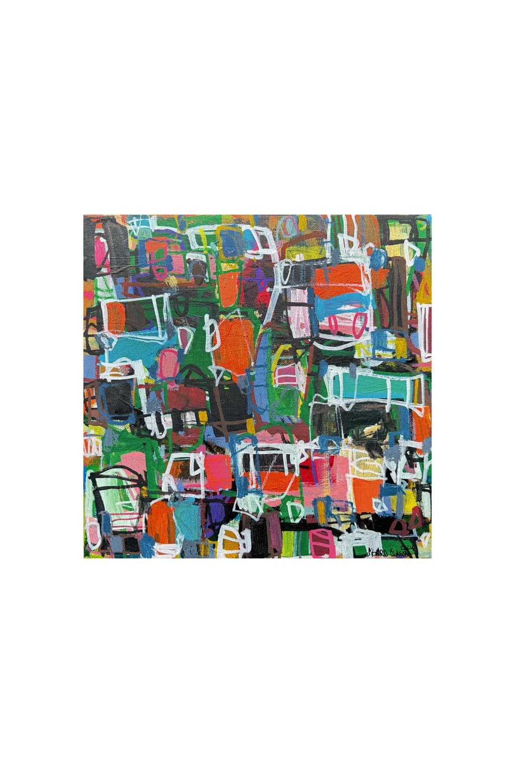 Vibrant Mosaic: A Colorful Exploration of Abstract Expressionism