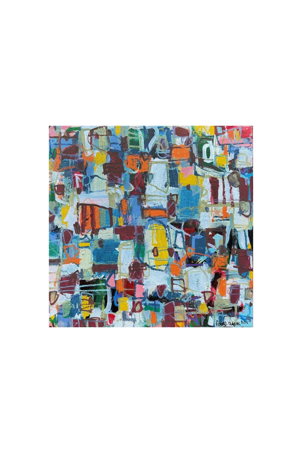 Vibrant Mosaic: A Colorful Journey Through Abstract Expressionism