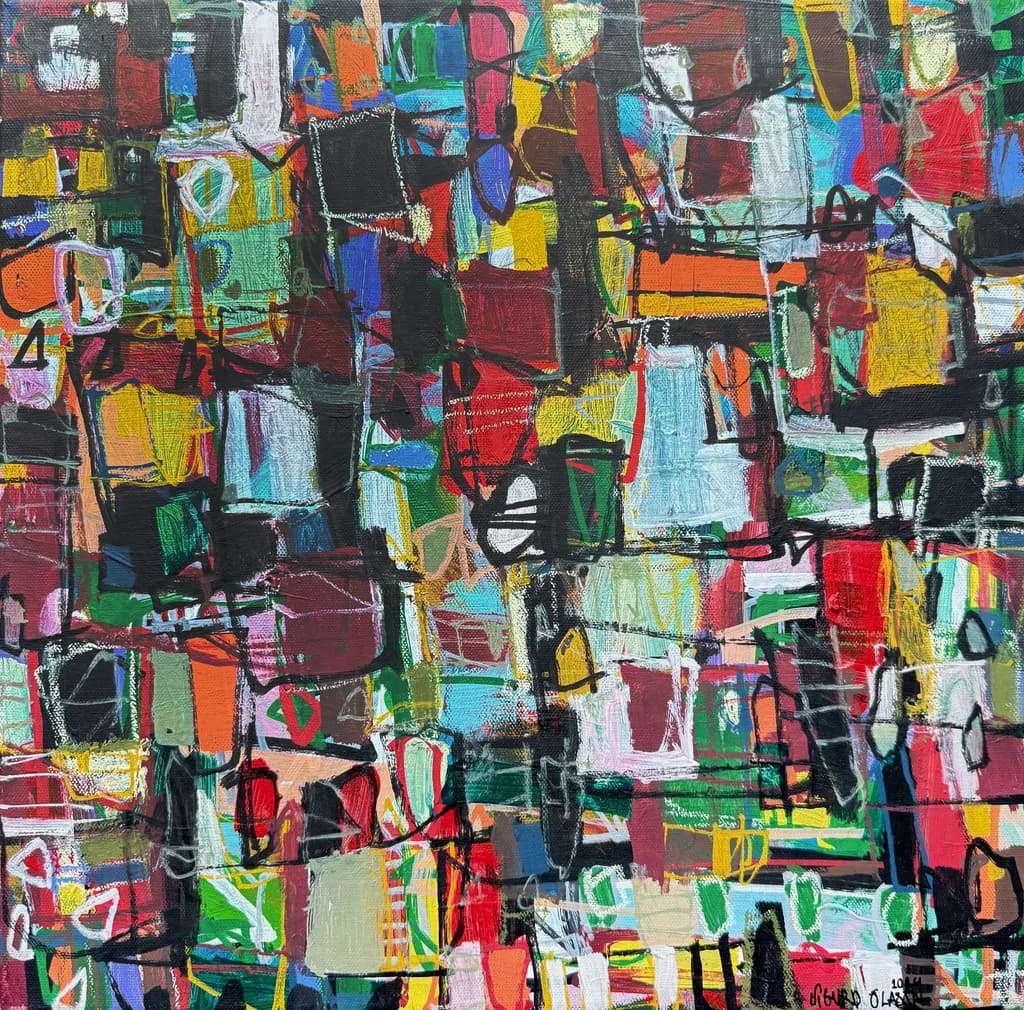 Vibrant Chaos: A Colorful Exploration of Abstract Expressionism