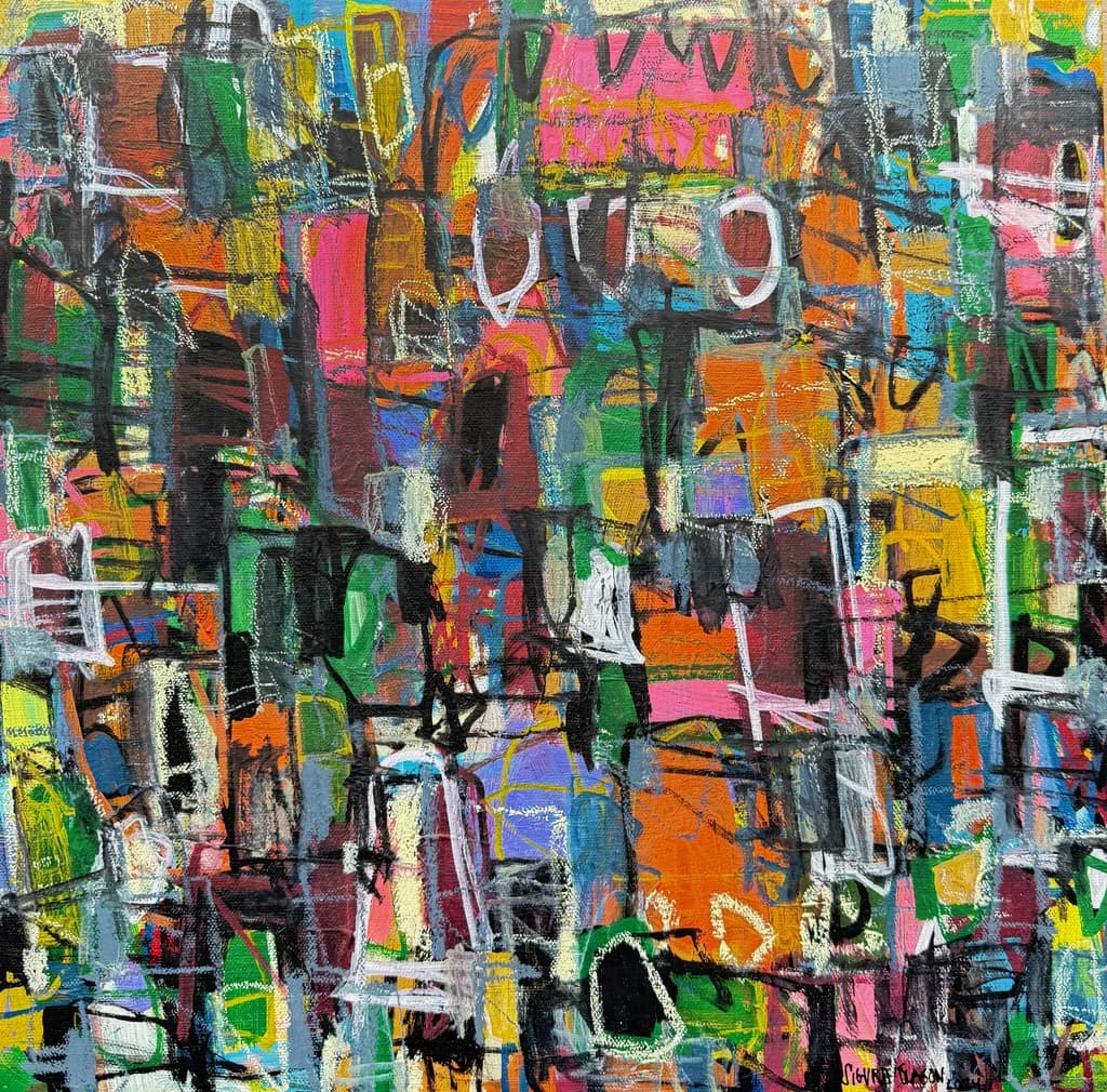 Vibrant Chaos: A Symphony of Color and Form in Abstract Expressionism