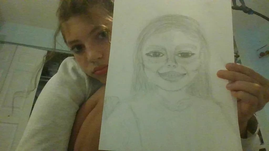 Whimsical Portrait of Childhood: A Sketch of Innocence and Expression