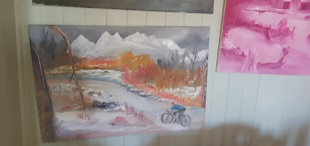 Mountain Serenity: A Cyclist's Journey Through Autumn's Embrace