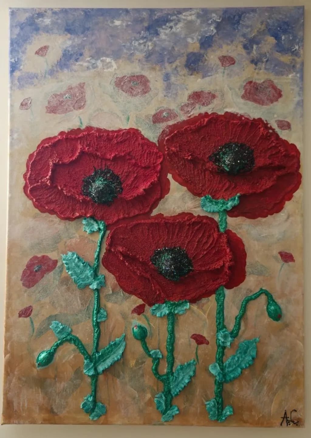 Three Poppies