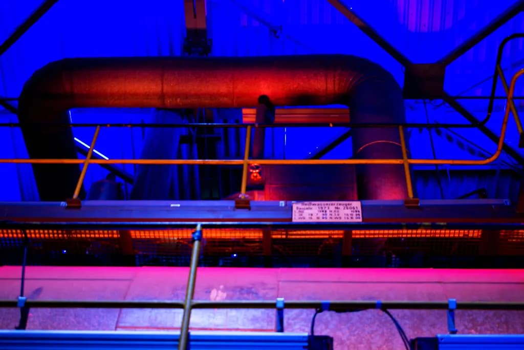 Industrial Symphony: A Dance of Light and Shadow in Urban Spaces