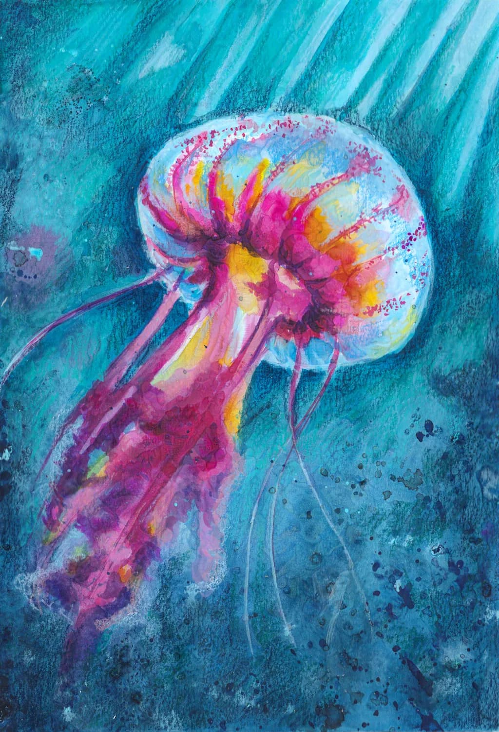 Ethereal Dance of the Jellyfish: A Vibrant Underwater Journey