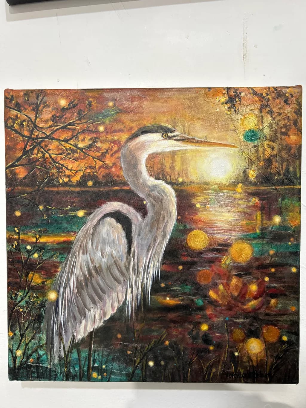 Heron at Dusk