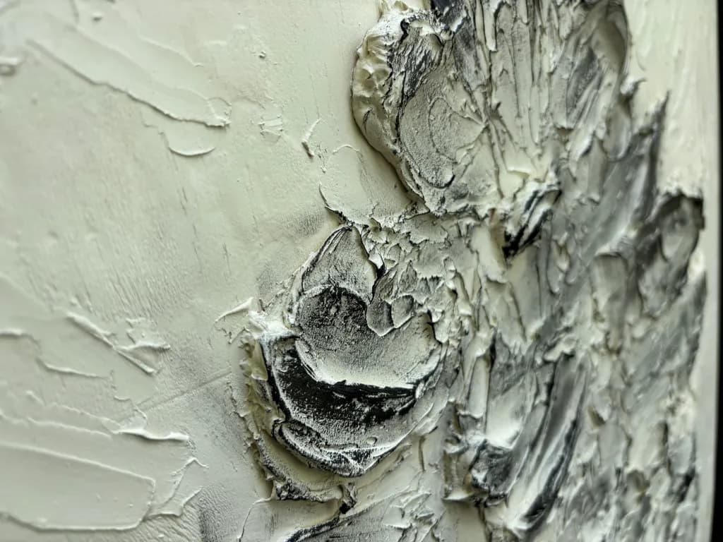 Monochrome Textures: A Journey Through Abstract Relief and Contrast