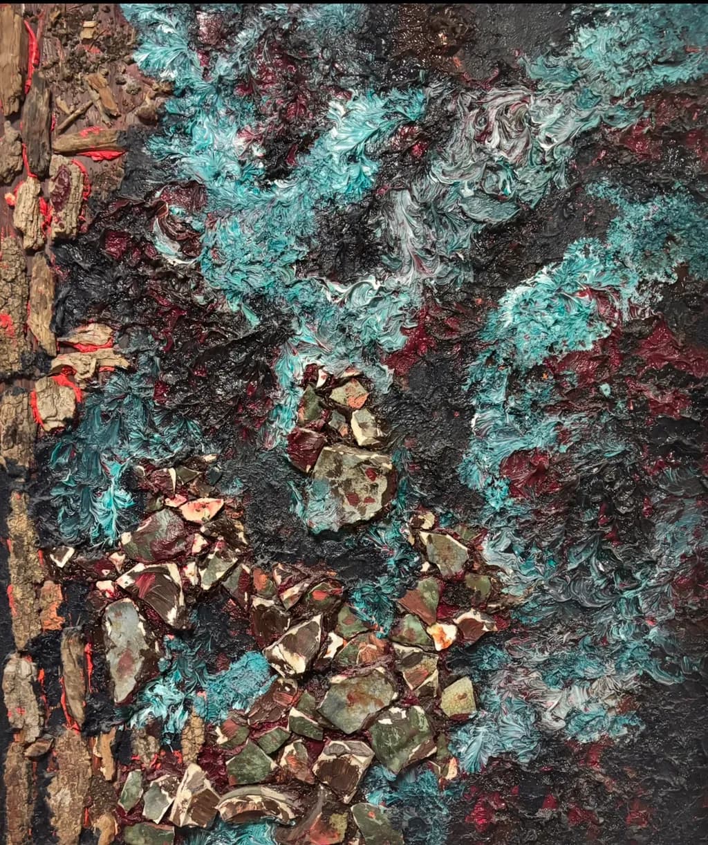 Whispers of Nature: An Abstract Journey Through Color and Texture
