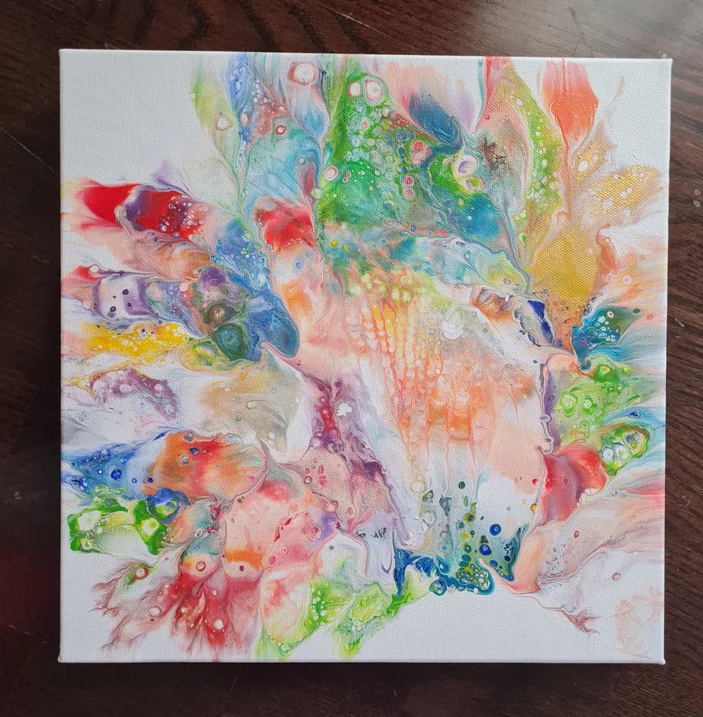 Vibrant Whirlwind: A Dance of Colors and Emotions in Abstract Art