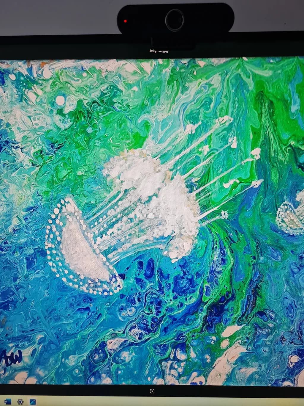 Ethereal Dance of Jellyfish: A Fluid Symphony in Blue and Green
