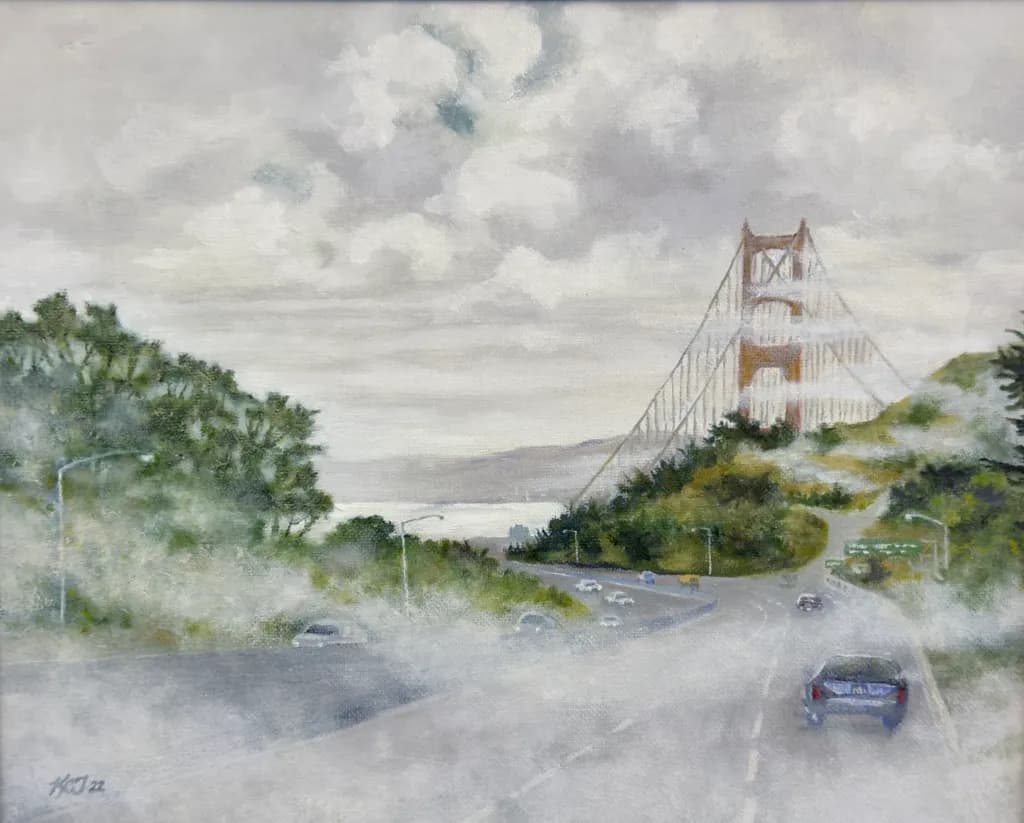 Fogbound Bridge View