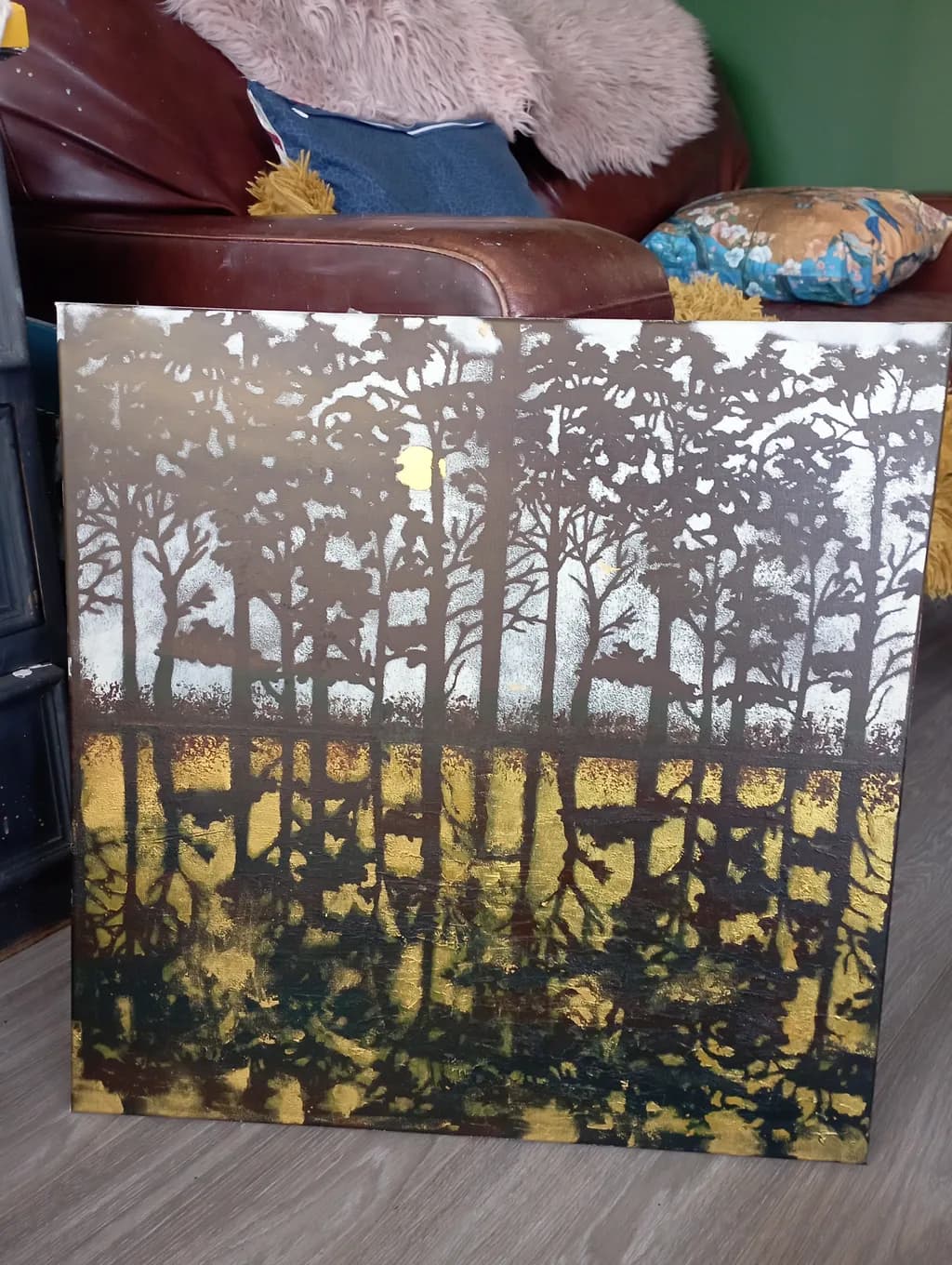 Whispers of the Forest: A Golden Reflection in Nature's Embrace