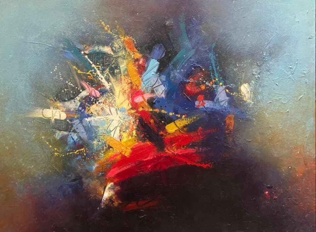Vibrant Chaos: A Symphony of Color and Emotion in Abstract Expressionism