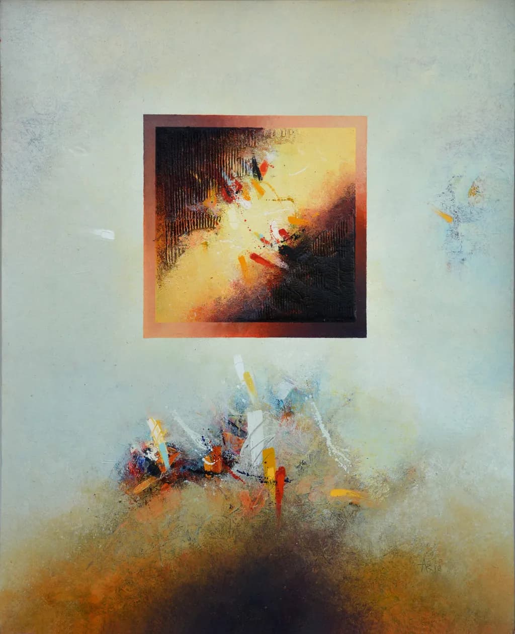 Ethereal Echoes: A Dance of Light and Shadow in Abstract Form