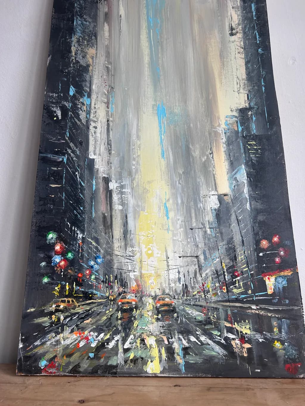 Rainlit City Avenue