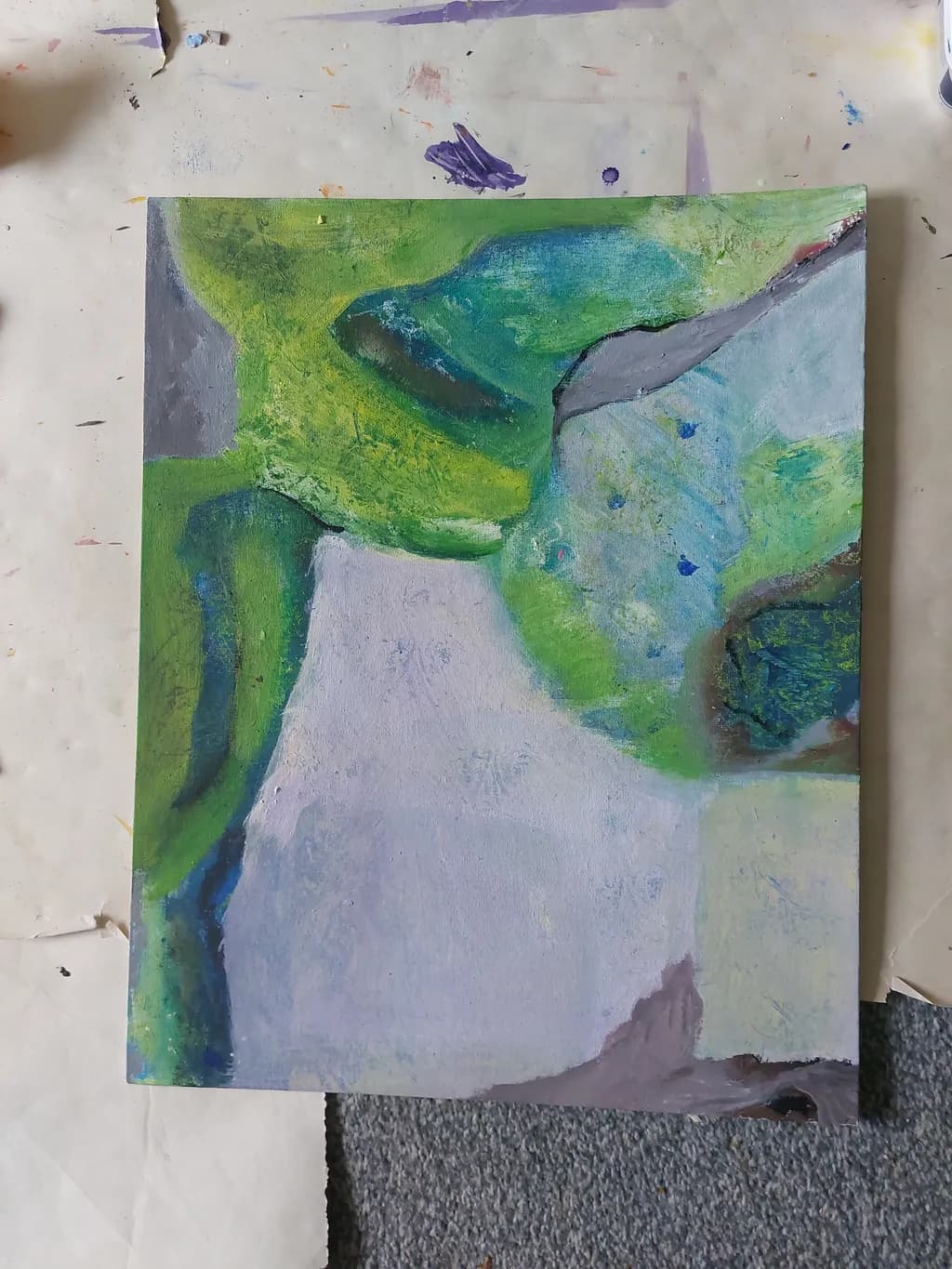 Whispers of Nature: An Abstract Journey Through Color and Form