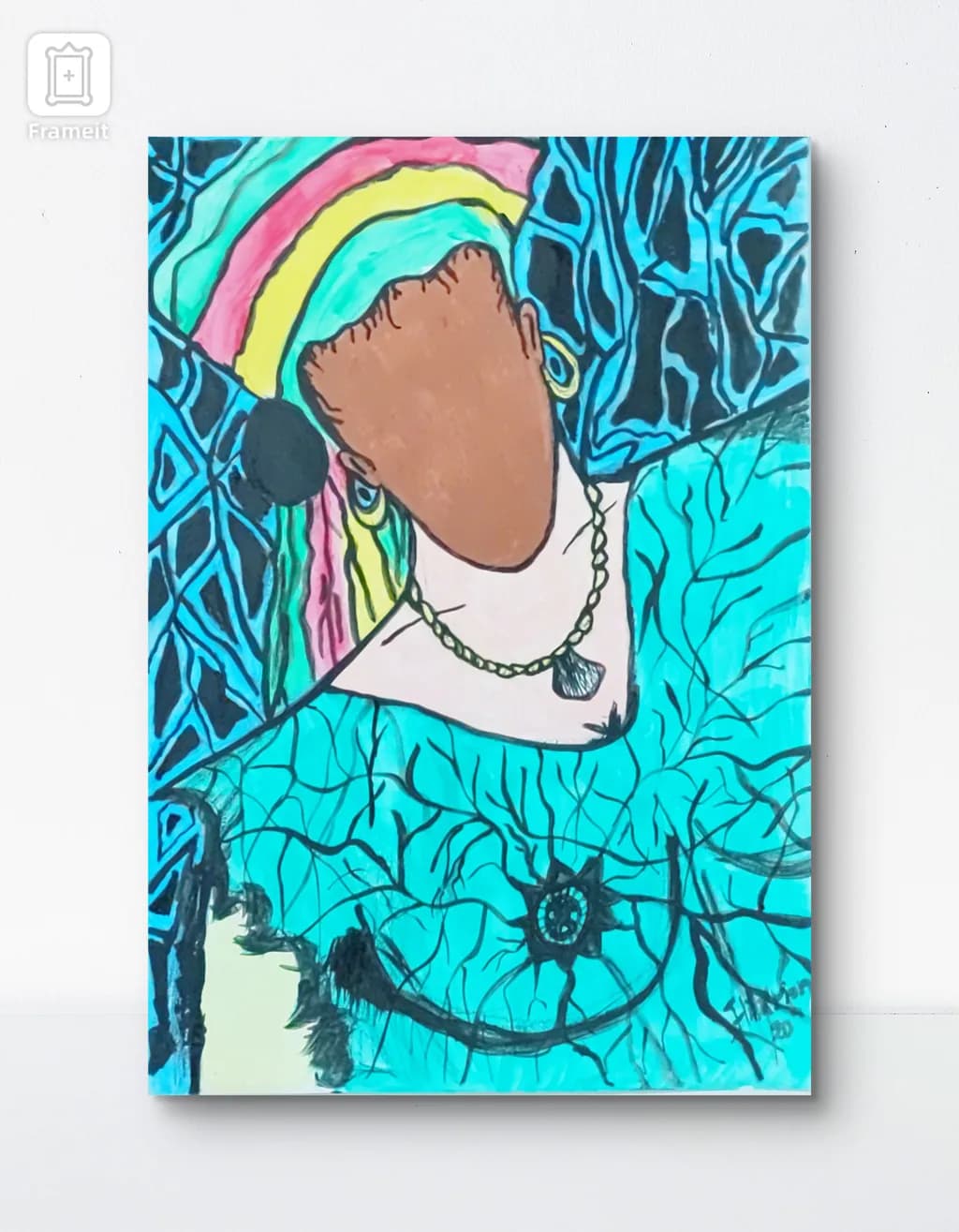 Abstract Portrait with Necklace