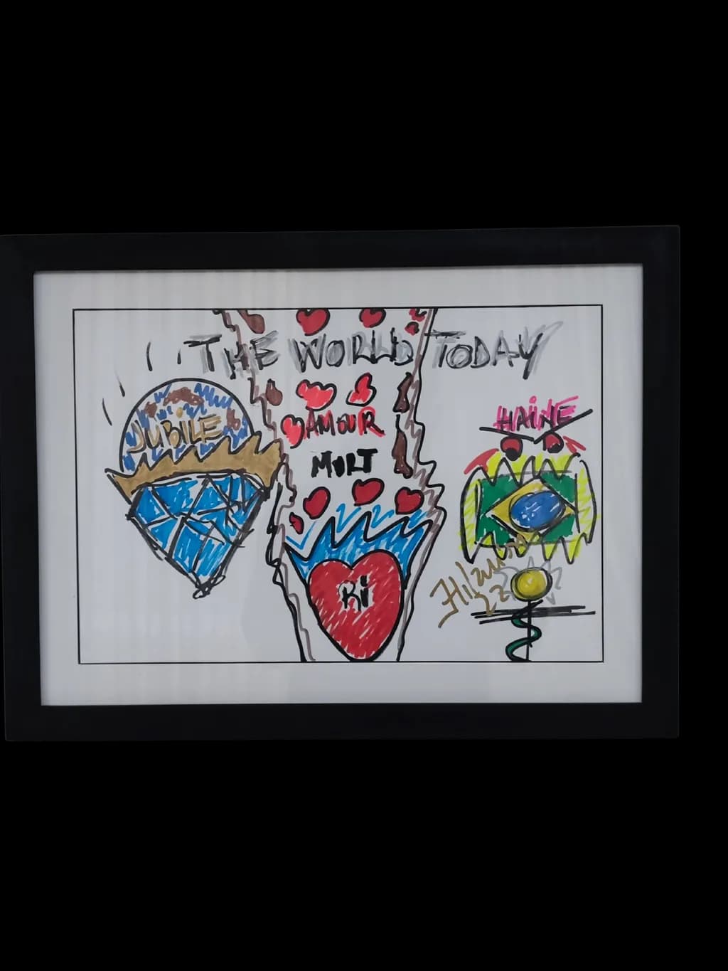 The World Today: A Colorful Reflection on Love, Death, and Duality