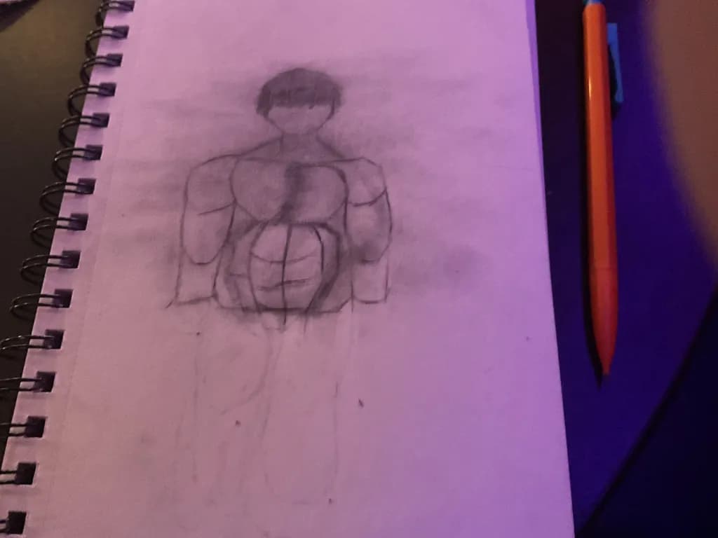 Dynamic Figure Study: Exploring Form and Shadow in Pencil Sketching