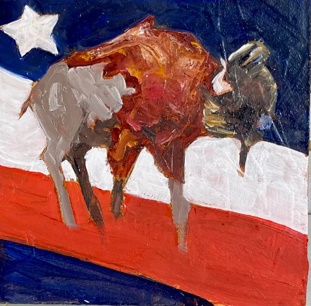 Patriotic Bison