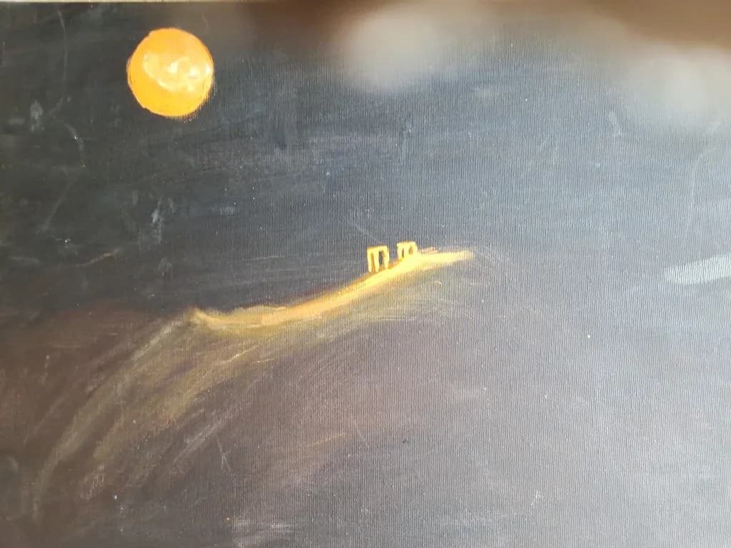 Whispers of the Moonlit Horizon: A Journey Through Night's Embrace